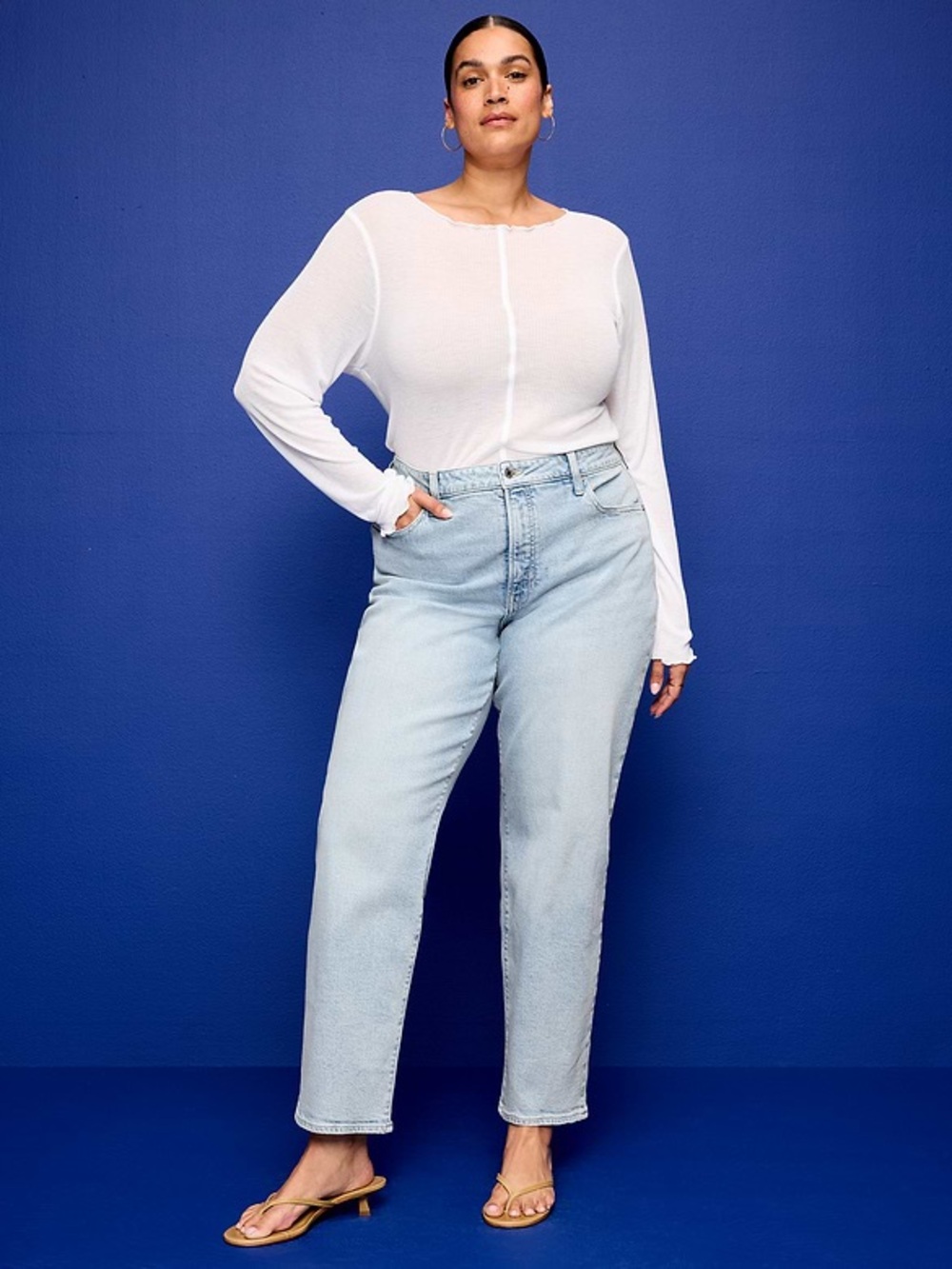 NWT Old Navy High-Rise O.G. Loose Jeans Lite Wash Women’s 16 Tall